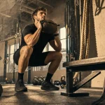 Fitness fonctionnel : squat avec sac lesté en salle