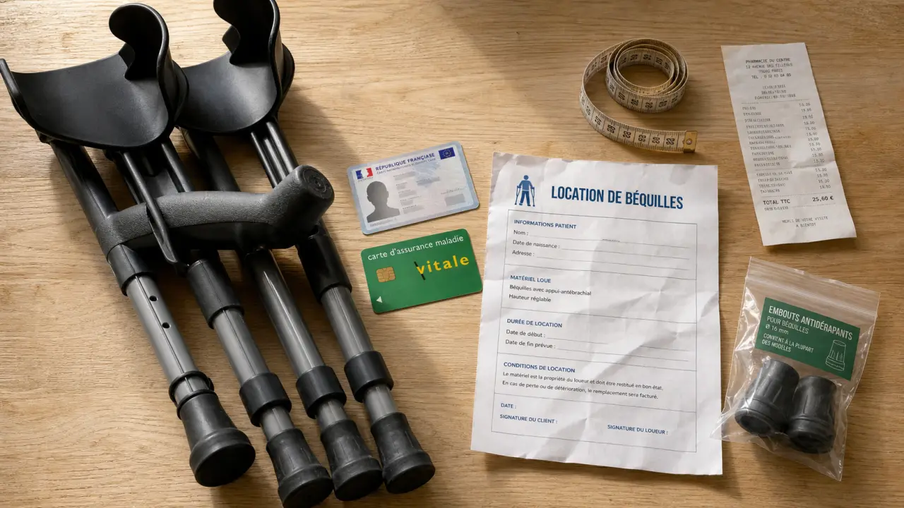 location bequille : ordonnance médicale pour remboursement