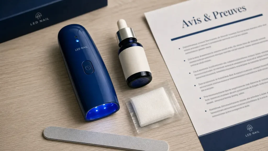 orthovital avis : appareil LED bleu pour ongles
