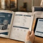 Catalogue matériel médical sur papier et tablette