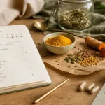 Complément alimentaire endométriose : carnet de suivi et gélules