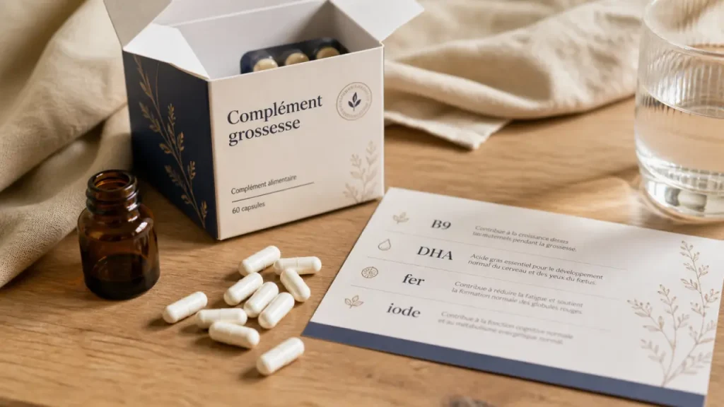 Complément alimentaire grossesse B9 DHA fer iode