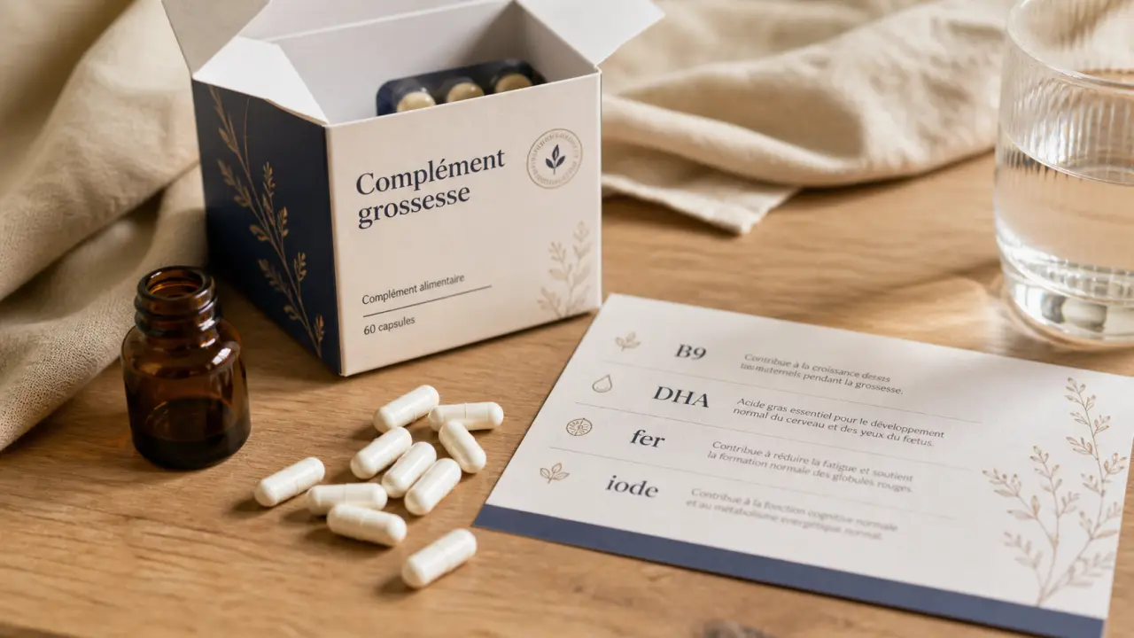 Complément alimentaire grossesse B9 DHA fer iode