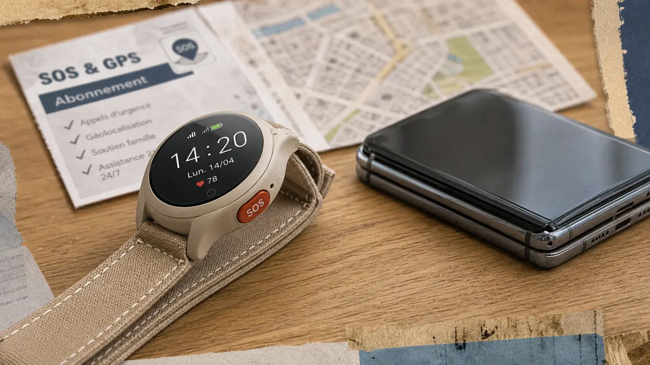 Montre connectée senior SOS & GPS, avec abonnement et GPS