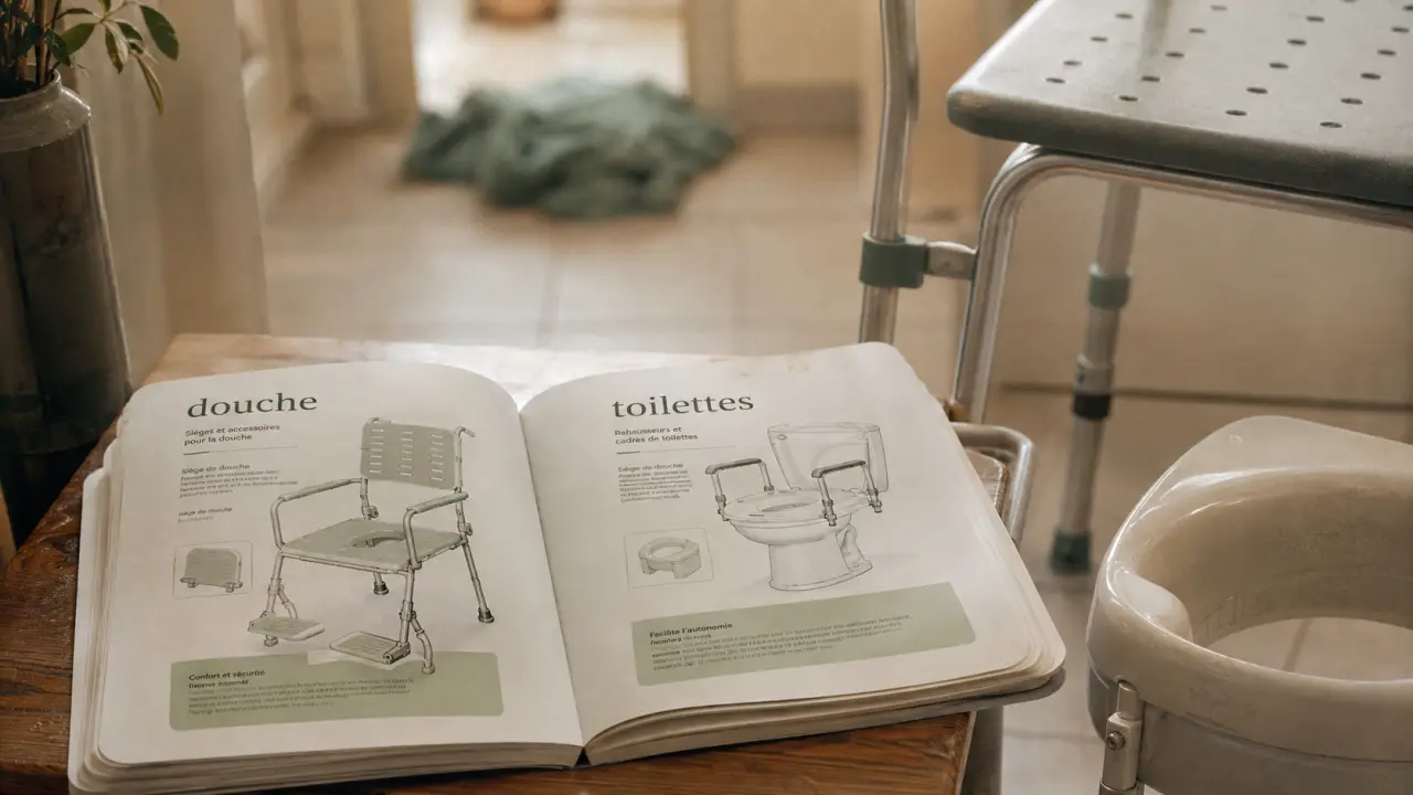 catalogue matériel médical maintien à domicile pour sécuriser douche et toilettes