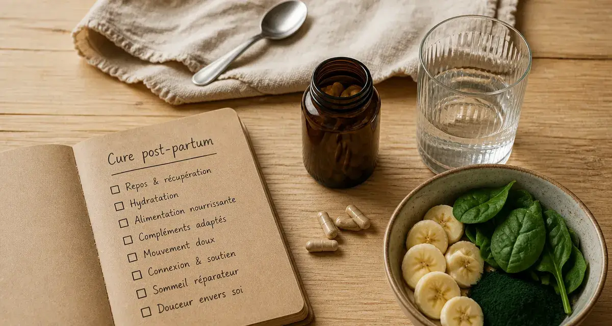 Complément alimentaire post partum : checklist cure de récupération
