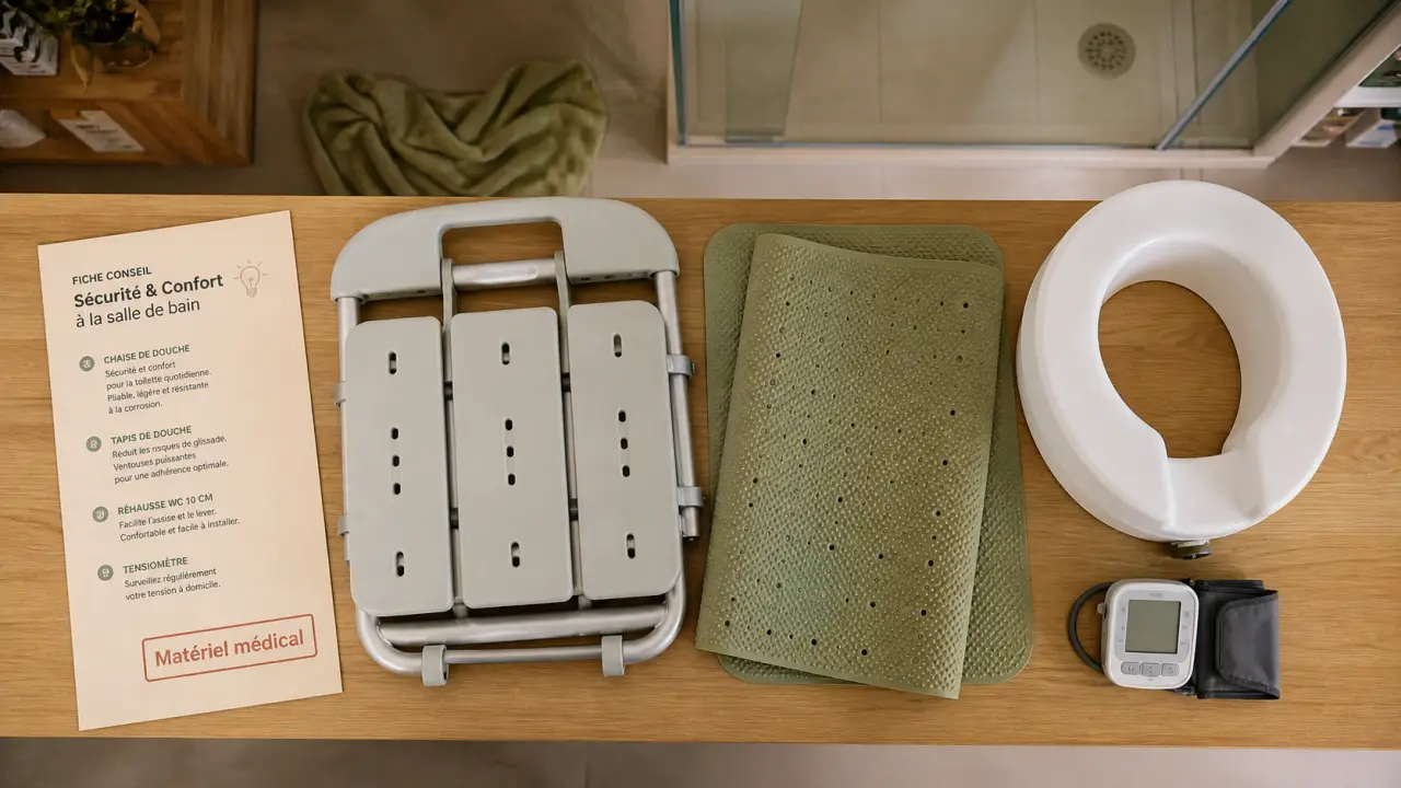 Mon matériel médical en pharmacie : douche, douleur, autonomie
