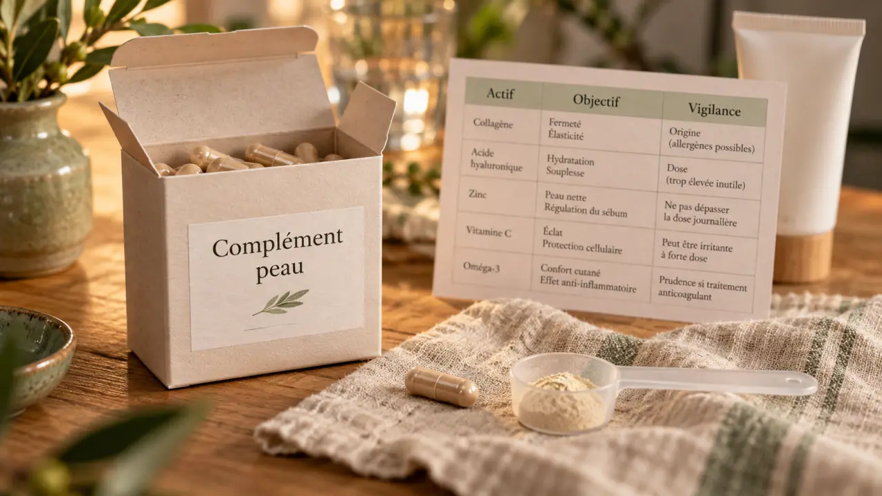 Complément alimentaire peau : actifs et cures sans cumuler