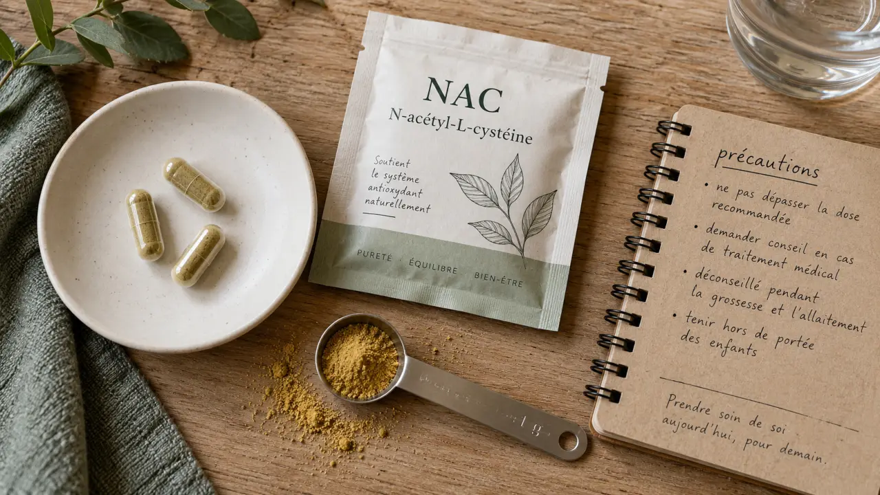 NAC complément alimentaire : gélules et poudre de N-acétyl-L-cystéine